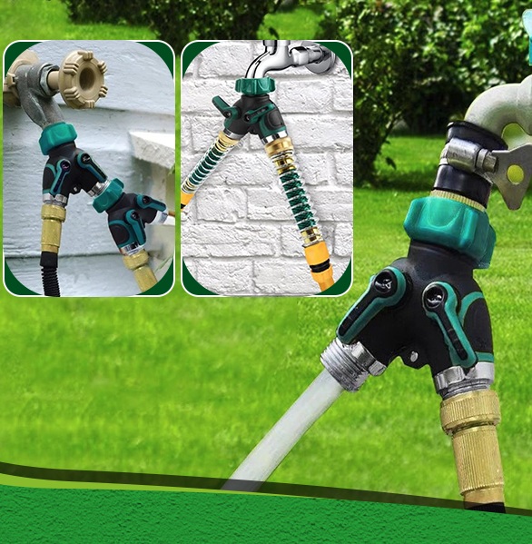 Gardena Hose Comfort - 2 шт. 2-ходовой Y-образный металлический разветвитель